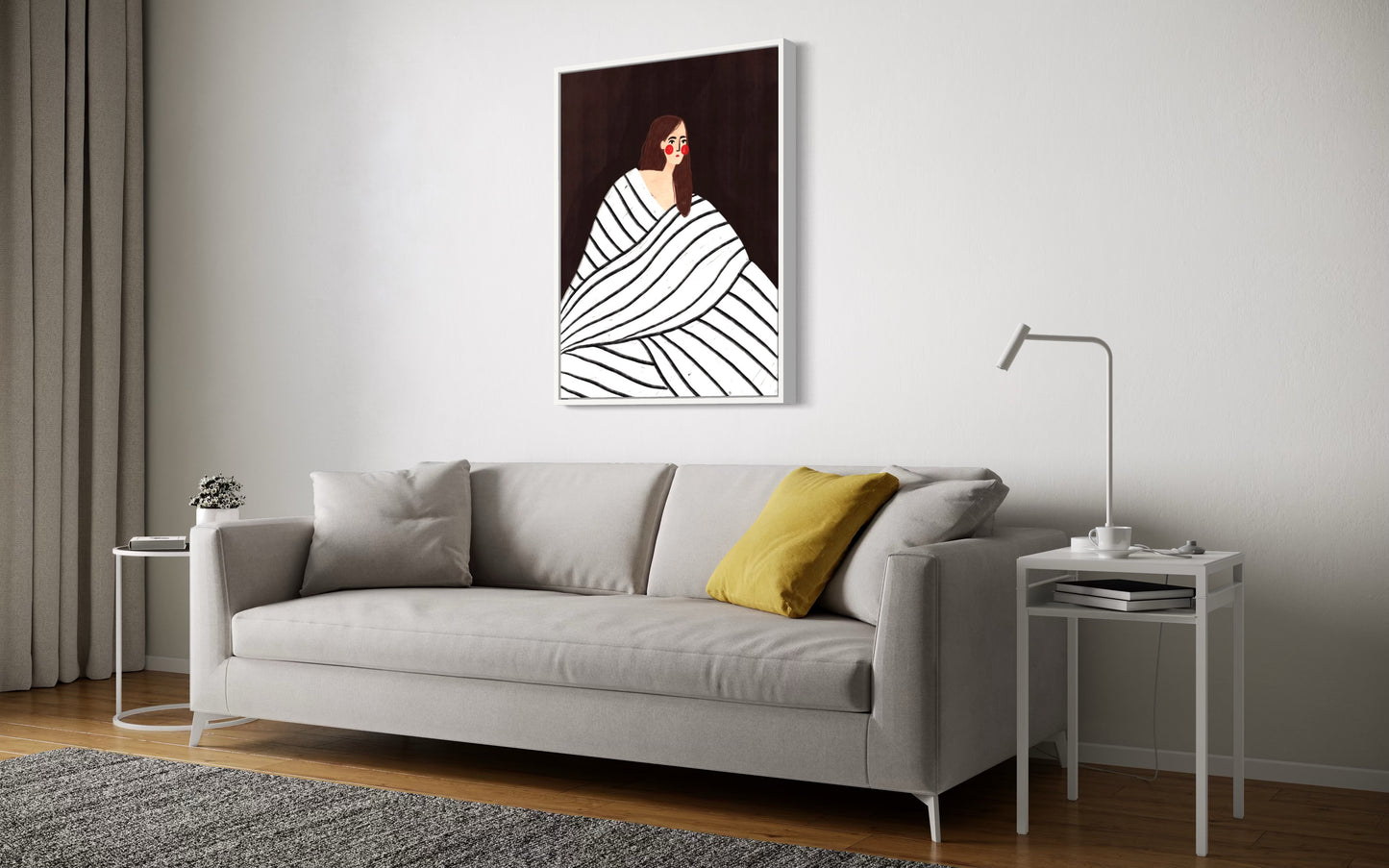 The Woman With Black and White