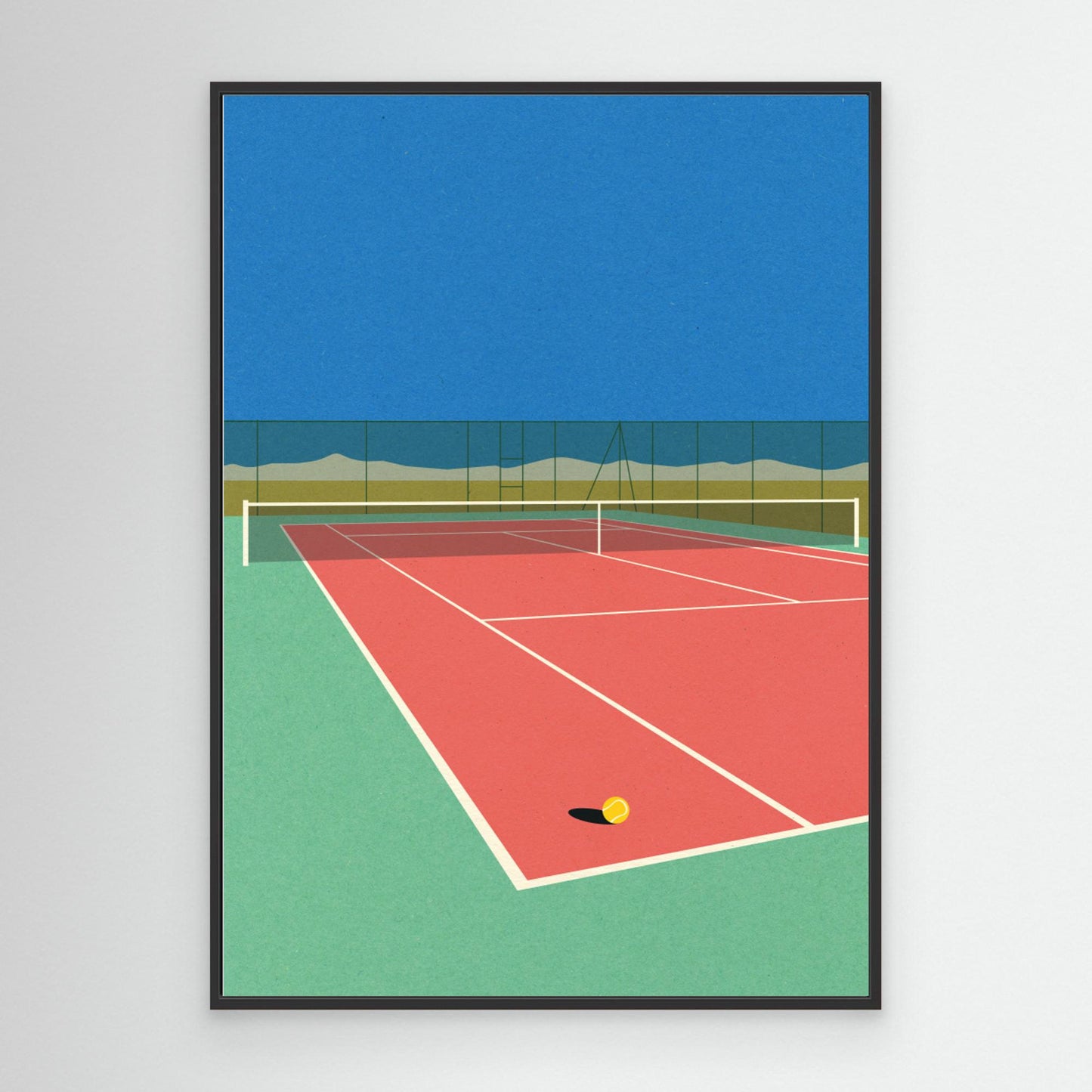 Tennis Court In the Desert by Rosi Feist