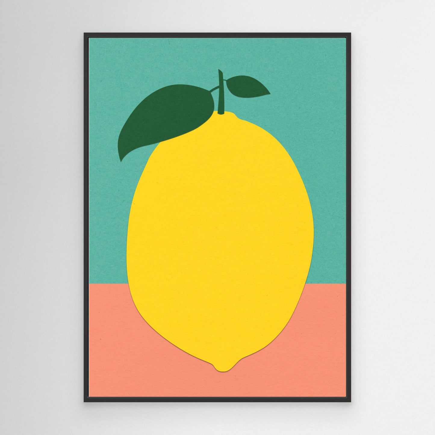 Lemon With Two Leaves by Rosi Feist