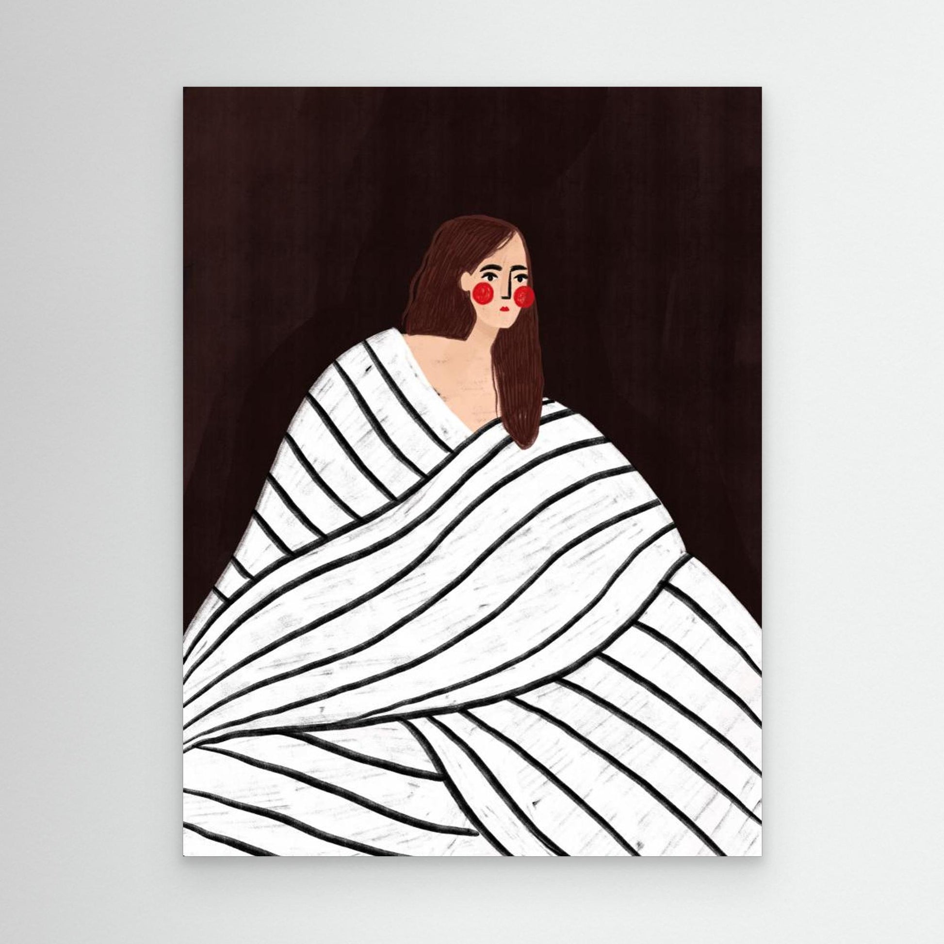 The Woman With Black and White Stripes by Bea Müller