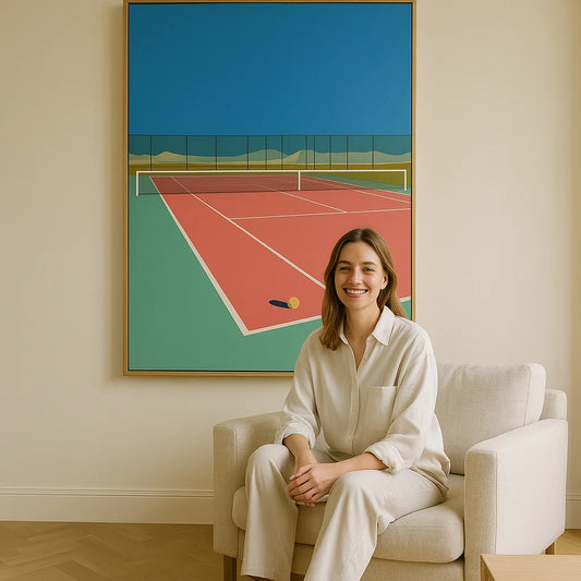 Tennis Court In the Desert