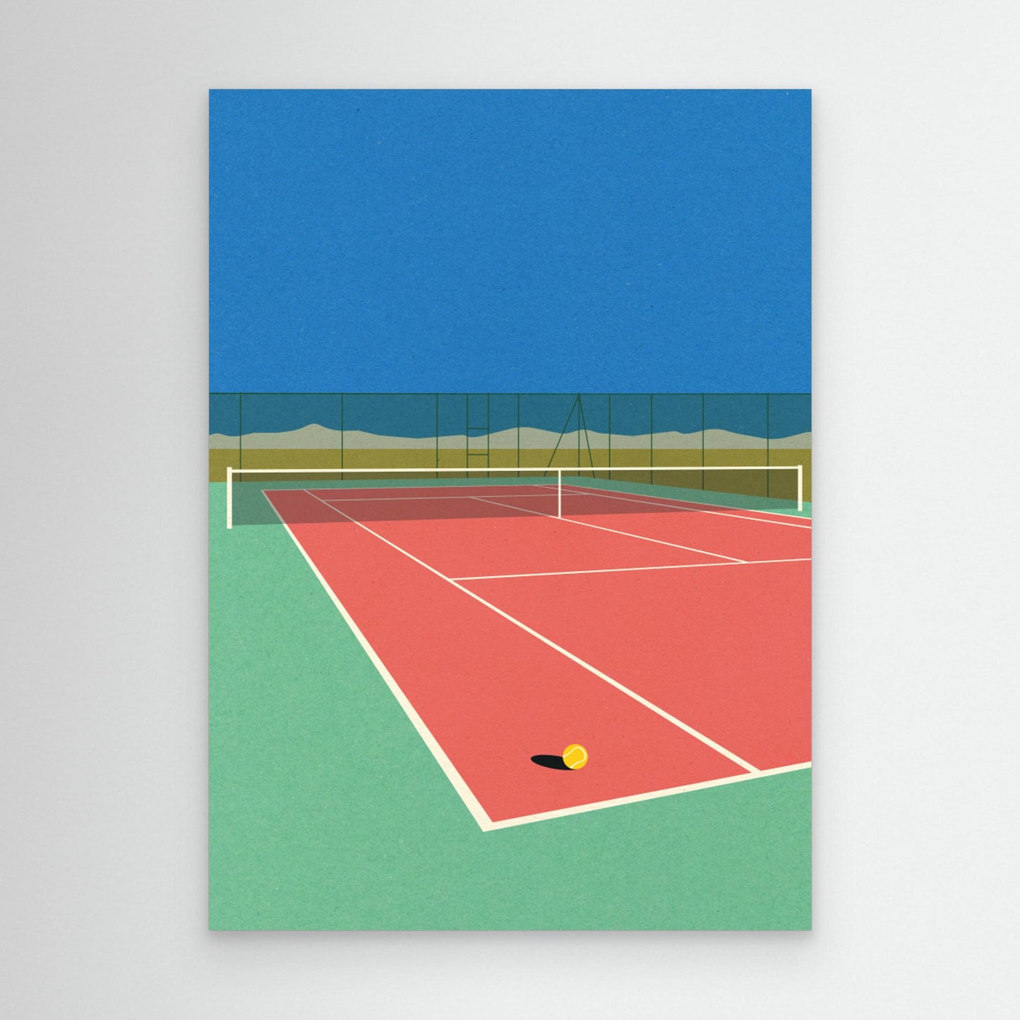 Tennis Court In the Desert by Rosi Feist