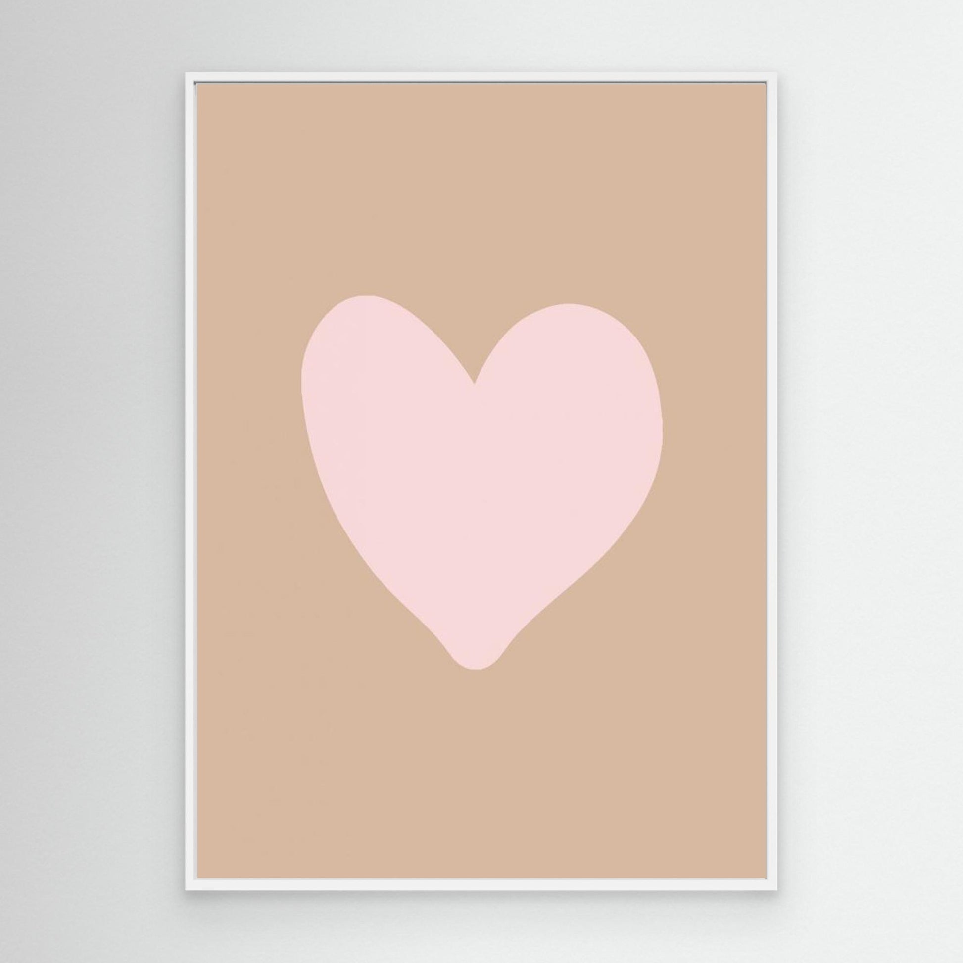 Brownpinkloveheart Ratioiso by Grace Digital Art Co