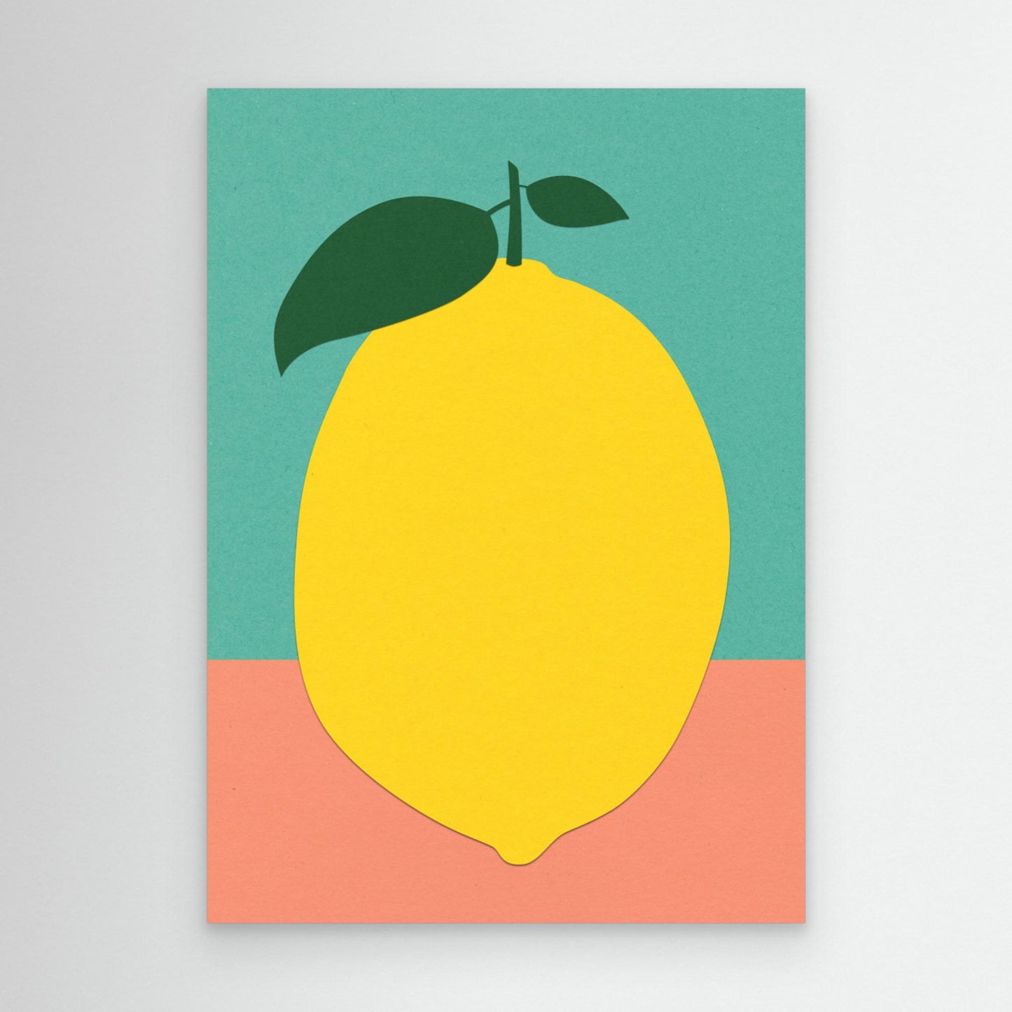 Lemon With Two Leaves by Rosi Feist