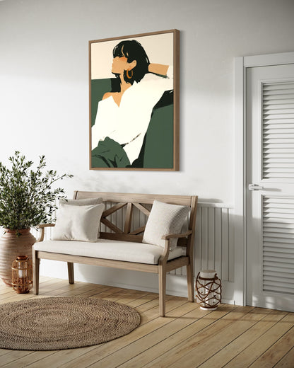 Relaxing woman