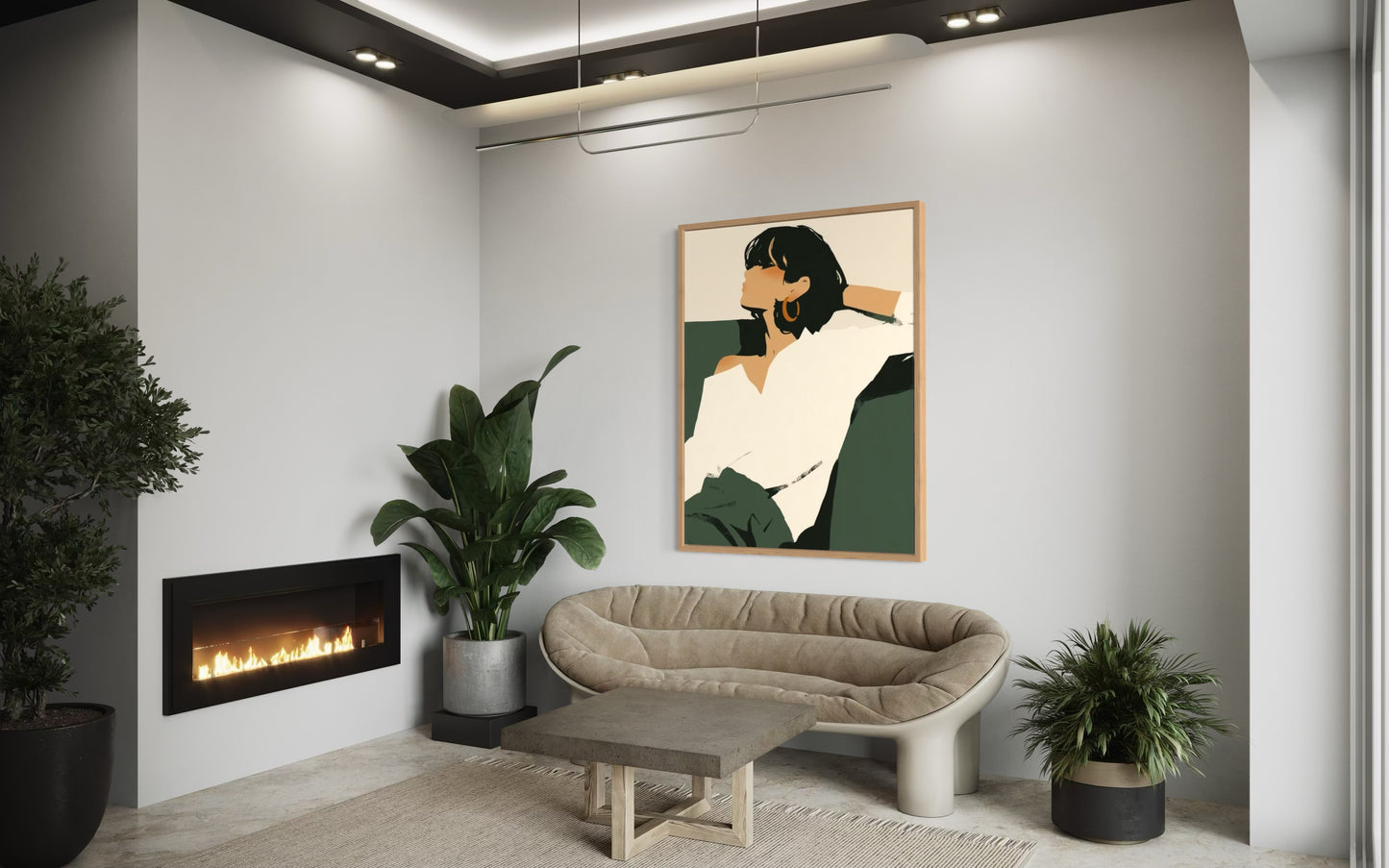 Relaxing woman