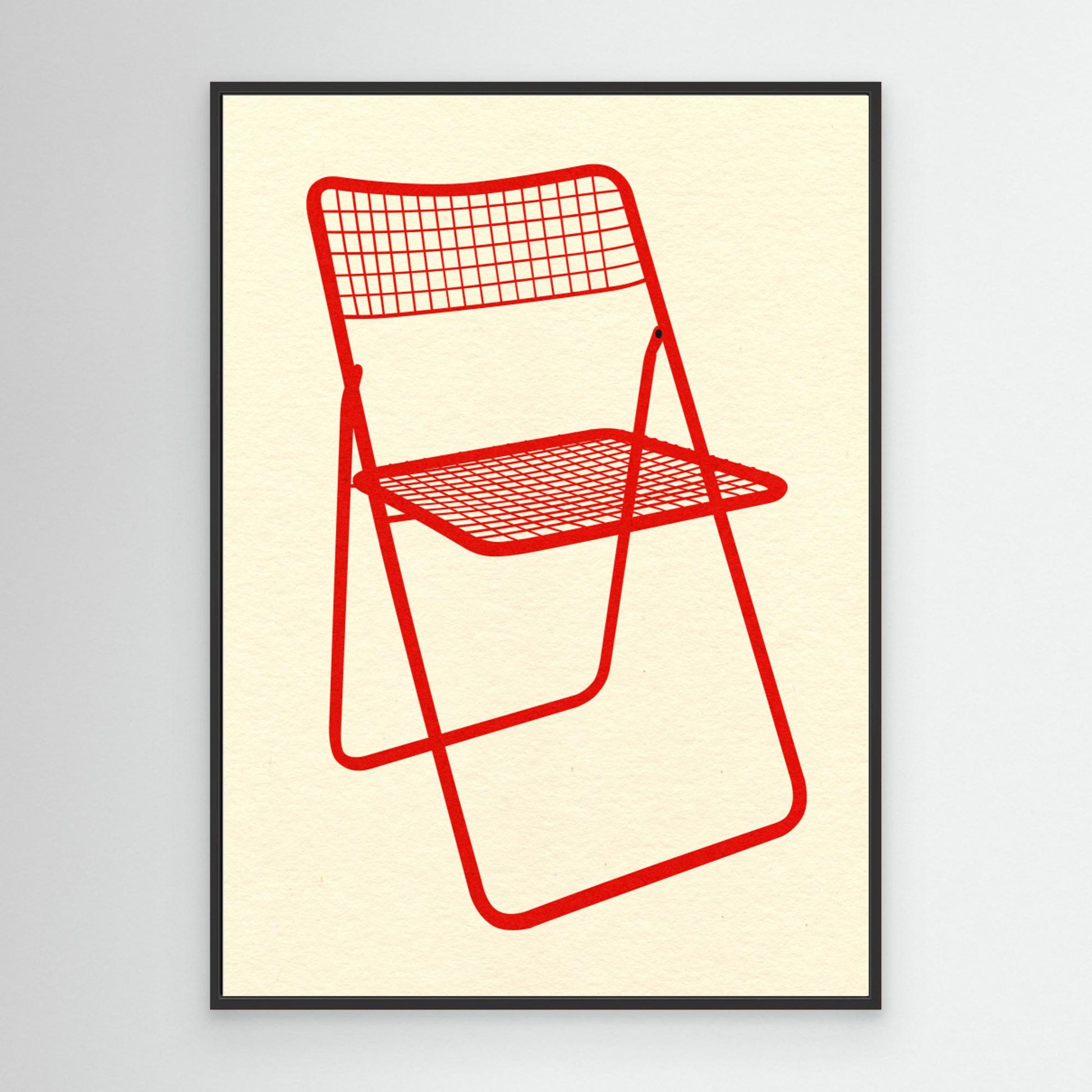 Ted Net Chair Red by Rosi Feist