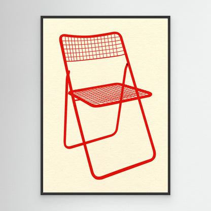 Ted Net Chair Red by Rosi Feist