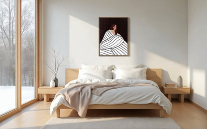 The Woman With Black and White