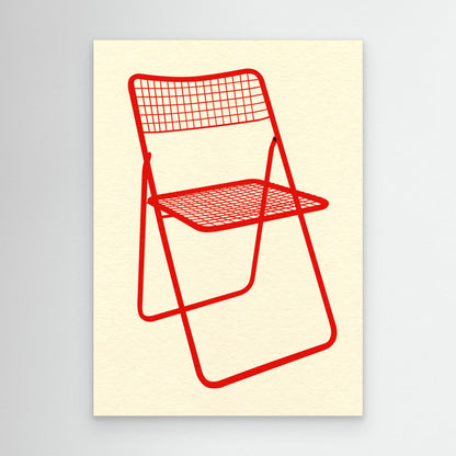 Ted Net Chair Red by Rosi Feist