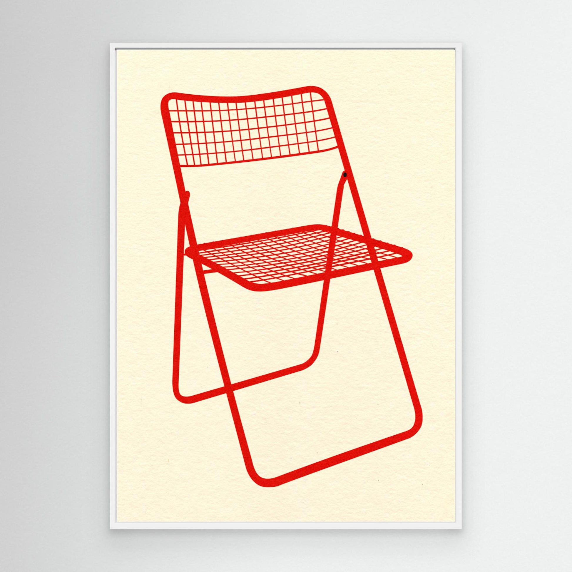 Ted Net Chair Red by Rosi Feist