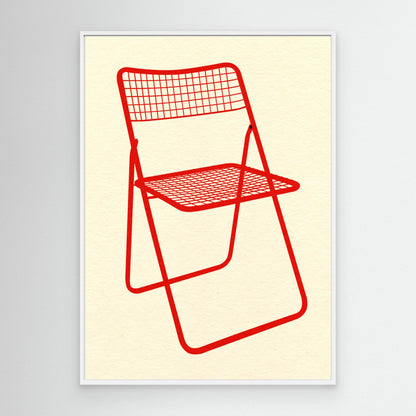 Ted Net Chair Red by Rosi Feist