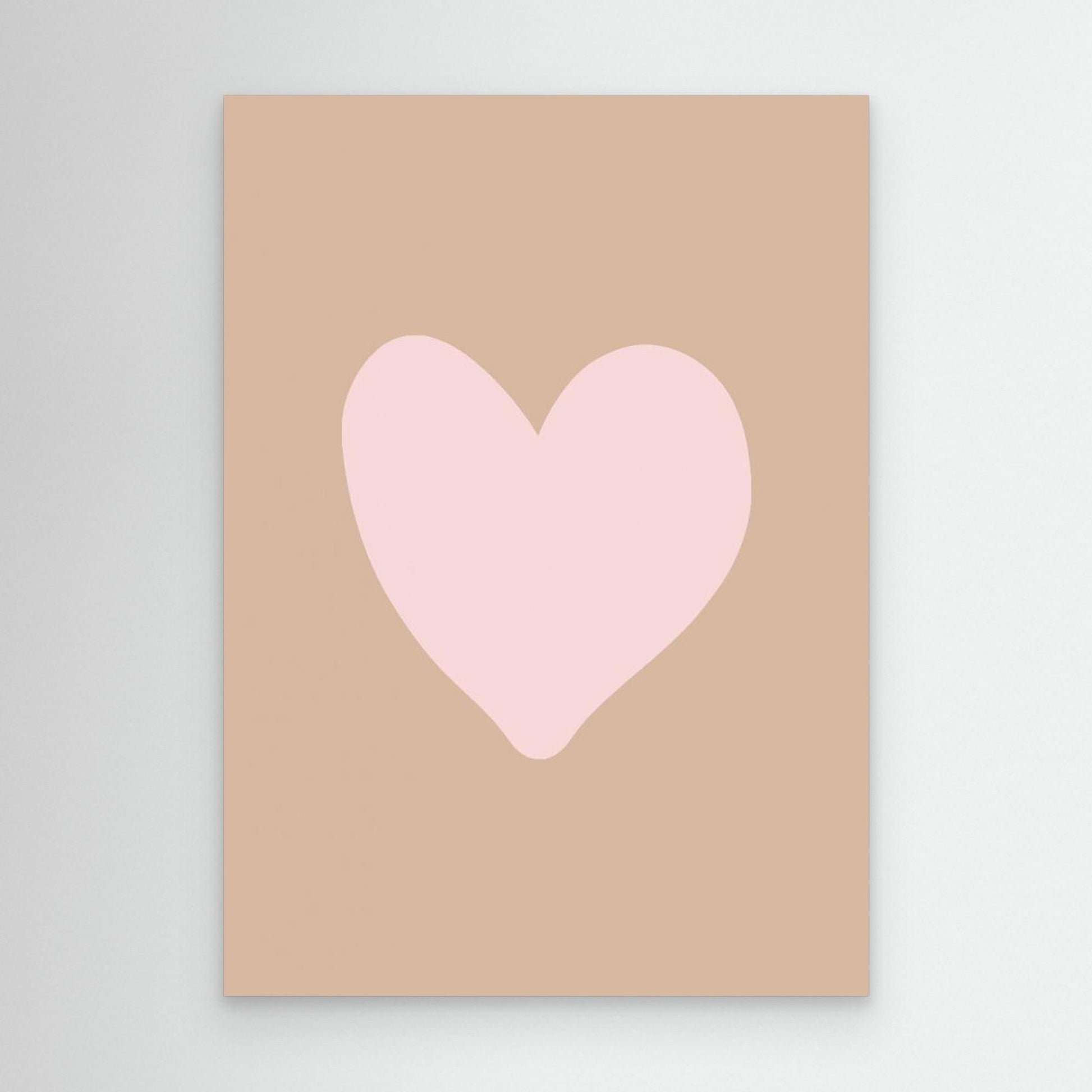 Brownpinkloveheart Ratioiso by Grace Digital Art Co