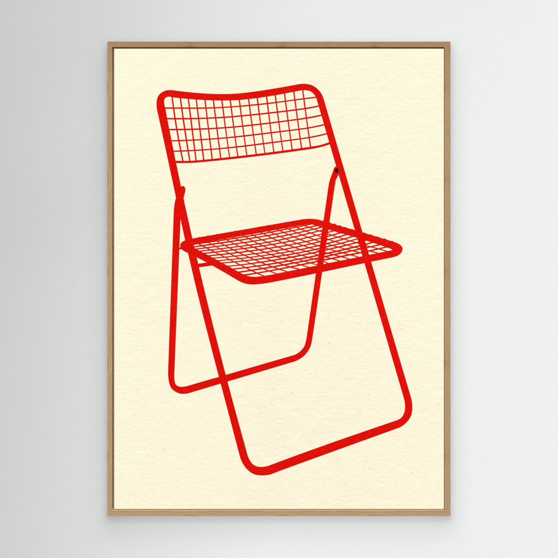 Ted Net Chair Red by Rosi Feist